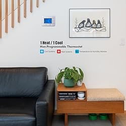 Non Programmable Thermostat for Home - Single Stage