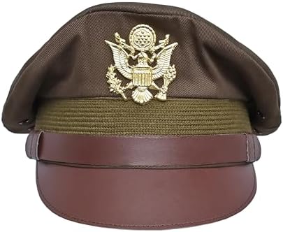 Amazon.com: WWII Military Officer's Pilot Crusher Cap, US Army Air