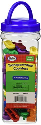 Didax Educational Resources Transportation Counters, 72