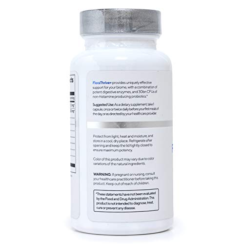 Floravie Premium Multi Strain Probiotic Supplement with Digestive Enzymes 30 Billion CFU, 7