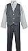 Boys Pinstripe Suit in Grey with Matching Tie Size 8