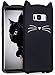 New Cute Cartoon 3D Beard Cat Ears Animal Silicone Mobile Phone Case Cover