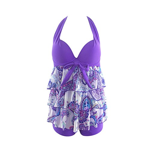 JIANLANPTT Women Sexy V-Neck Halter Swimwear Two Piece Tankini Sets Swimsuit JIANLANPTT Women Sexy V-Neck Halter Swimwear Two Piece Tankini Sets Swimsuit