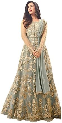 Royal Heaven Light Blue Soft Net Fabric Heavy Embroidered Designer Long Anarkali Salwar Suit
