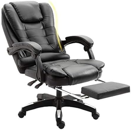 LUBUY Boss Chair Office Massage with Wheels, Computer Chair with