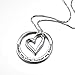 DAOCHONG 925 Sterling Silver Always My Sister Forever My Friend Love Heart Pendant Necklace for Women BFF Friendship Gifts, 18 Inches