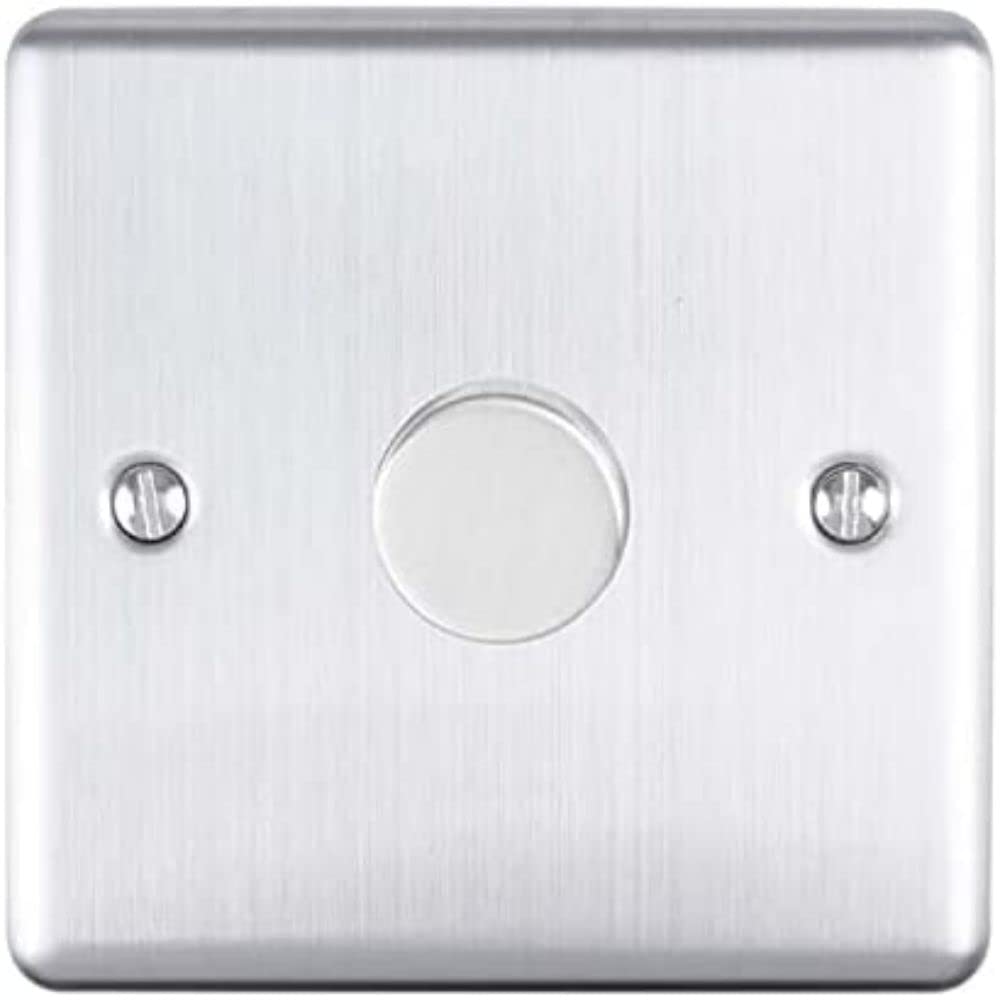 Enhance Decorative 1 Gang Dimmer Satin Stainless Finish — image 1