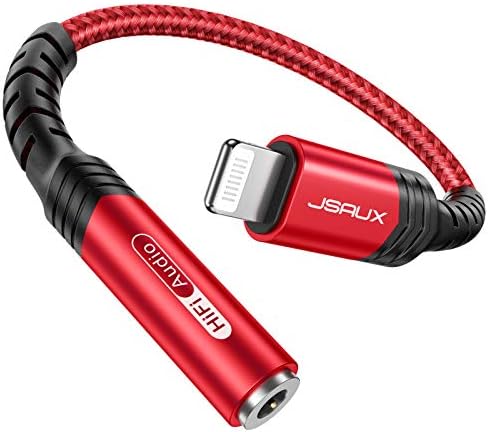 CHARGEWORX Headphone Adapter MFi Certified Lightning to 3.5 mm Audio Connector