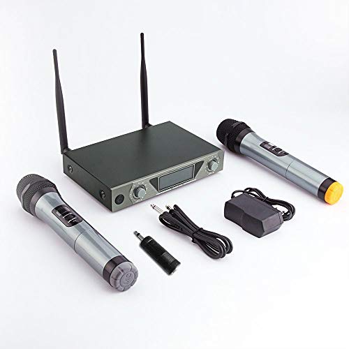 Wireless Microphone,ARCHEER UHF Bluetooth Dual Channel Handheld