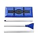 Snow Joe SJBLZD 18-Inch Snow Broom Snow Removal Tool w/52-Inch Compact Handle w/ 4-Inch Oversized Ice Scraper