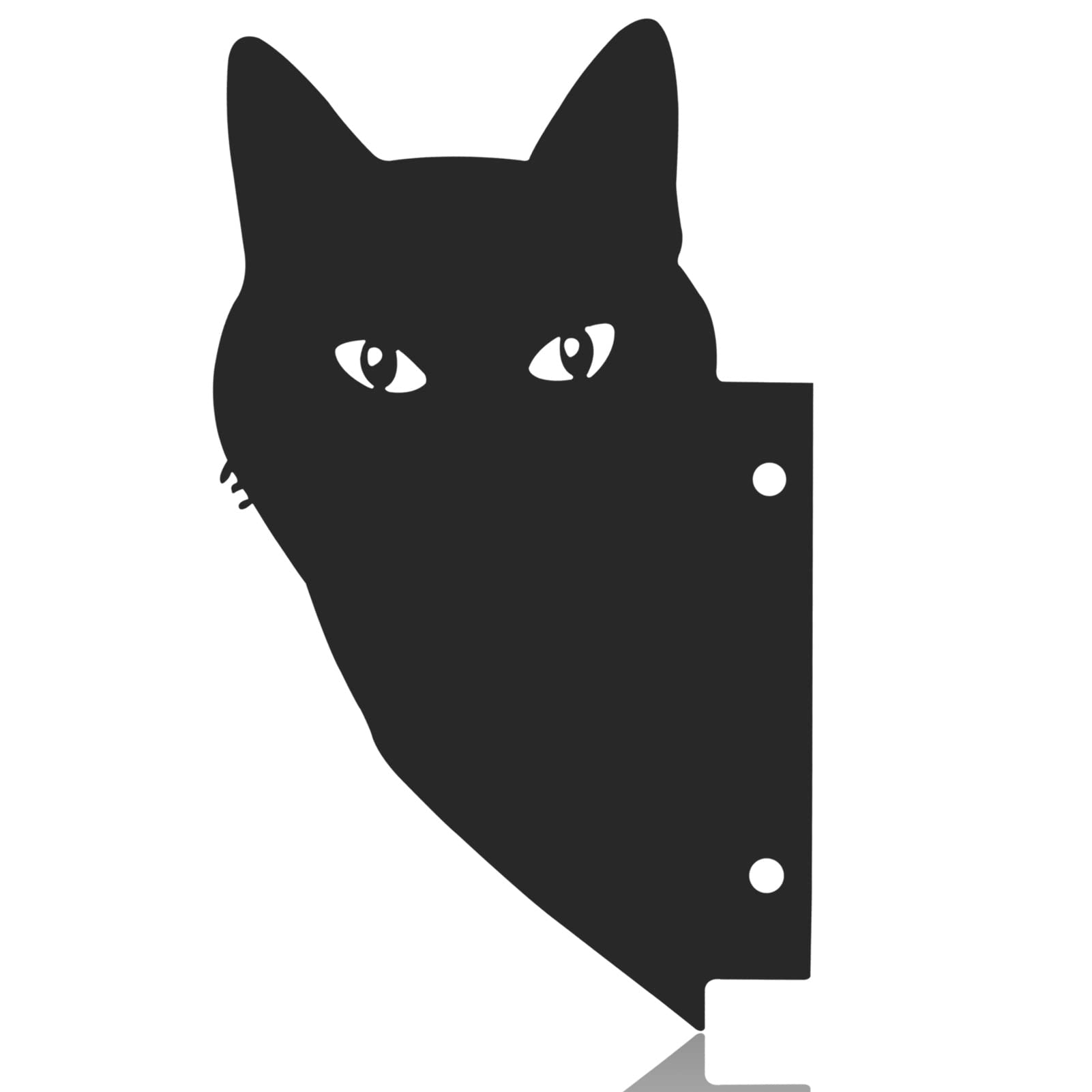 Pwsap Garden Cat Art Statues, Black Cat Acrylic Yard Decorative Gifts Bird Repellent Cat Silhouette Animal Silhouette Garden Stakes for Home Yards Outdoor Patio Garden Backyard Porch Lawn Ornament