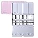 MEEDEN Empty Watercolor Tins Box Palette Paint Case, Large Pink Tin with 24 Pcs Full Pans