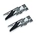 Aimoll 2pcs Z71 4x4 Emblems Badges, 3D ABS Decal Emblems for Chevy GMC Silverado(Black Grey)
