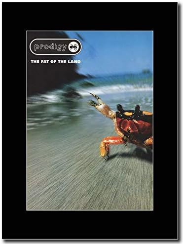 gasolinerainbows - The Prodigy - The Fat of The Land - Matted Mounted Magazine Promotional Artwork on a Black Mount