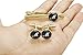 ORAZIO Engraved Tie Clip and Initial Cufflinks for Men Women Alphabet Letter M Cufflinks Tie Bar Set for Business Wedding Gold Tone