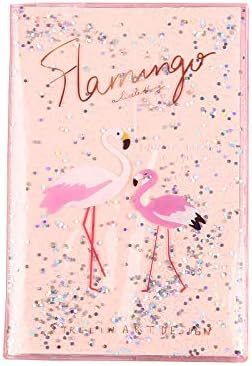 Amazon Marsha Q かわいいフラミンゴの液体のスパンコール付きソフトカバーノートブック 日記 週次 計画日記 月間プランブック 女の子用 子供 学校 オフィス用品 5 7 Inches メモ帳 文房具 オフィス用品