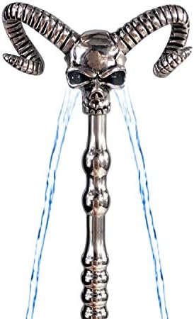 For Kitchen Bathroom Supply 140Mm Special Design Hollow Skull Head Water Flowing Metal PĒnīs PlǗg Stick Ca-thêtêr Úrèt-hrǎl Sou-nd Dilators Male