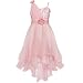 TIAOBU US Girls Sequins Birthday Party Evening Train Dress