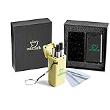 Reusable Collapsible Straw with Keychain - Stainless Steel Food Grade Drinking Silicone Tube with Hard Plastic Box- Foldable Portable Dishwasher Safe Squeegee Cleaning Brush- Easy Carry Straws 2 Pack