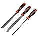 KSEIBI 311695 High Carbon Rasp File Set W Rubber Soft Handle Quality 3Pcs Wood File Set 8 Inch