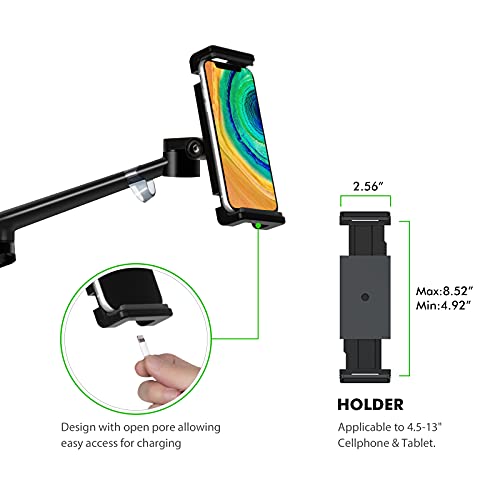 Viozon Tablet Floor Stand,Cell Phone Holder Mount,Height&Angle