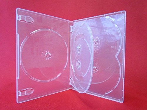 VISION MEDIA® 10 X 5 WAY CLEAR MULTI DVD CASE - 14MM SPINE