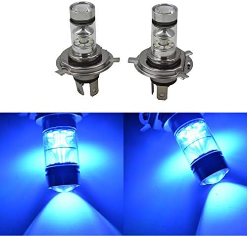 LABLT 2 Pack H4 9003 100W 8000K Ice Blue LED Headlights Bulb for Suzuki GSXR 1000 01-02 2001 2002