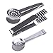 Haishell 3 Pcs Stainless Steel Tea Bag Tongs Teabag Squeezer Strainer Holder Grip Metal Spoon Mini Sugar Clip Kitchen Bar Tools