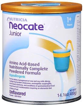 Nutricia Neocate Junior Amino Acid-Based Nutritionally Complete Powdered Formula - 14.1 oz, Pack of 5