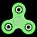 The Anti-Anxiety 360 Spinner Helps Focusing Fidget Toy [3D Figit] Tri-Spinner EDC Focus Toy for Kids & Adults - Best Stress Reducer Relieves ADHD Anxiety Boredom Metal Bearing (Glow in the Dark)