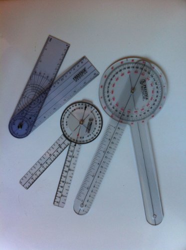 Goniometer 3 Piece Set 12" , 8" , 8" Spinal: 3 Pieces