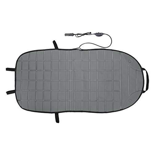 lotus.flower Car Seat Heater Cushion Warmer Cover Winter Heated Warm with Intelligent Temperature Controller High Low Temperature 12V (Gray) - Thumbnail 4