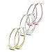 Hoop Earring,UHIBROS Stainless Steel Teardrop Hoop Earring Sets for Women Hypoallergenic 3 Pairs (Teardrop Hoop Earring)