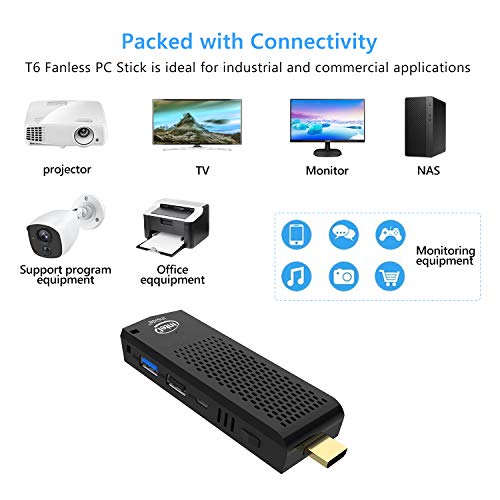 Mini PC Stick,Windows 10 Pro(64-bit) Intel Atom Z8350 Fanless Mini Computer 2GB DDR 32GB eMMC Support 4K HD,2.4G/5G WiFi,Gigabit Ethernet,BT 4.2