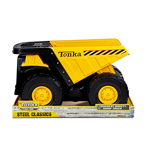 Funrise Tonka Toughest Mighty Dump Truck Toy, Yellow, 12.00 L x 19.00 W x 10.75" H