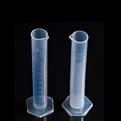 1PC 100ml Plastic Graduated Cylinder - Transparent