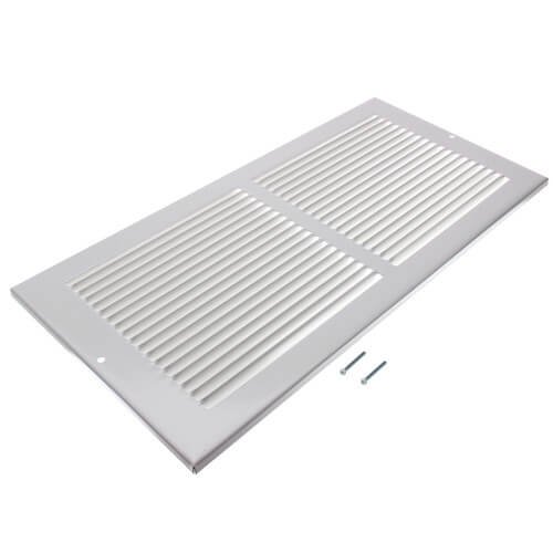 Rocky Mountain Goods 14x6 Air Return Grille - Heavy Duty Steel Vent Cover, Louvered Design, Matte White Paintable, Includes Screws for Easy Install
