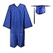 COKOSIM Unisex Adult's Matte Graduation Gown Cap Tassel Set 2019 for High School and College Ceremony,Royal Blue Size 51