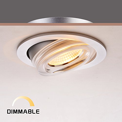 OBSESS 8W 4 Inch Recessed Downlight LED Dimmable, LED Recessed Lighting Fixture with Round Acrylic,Cabinet Downlight, 2700K Soft White, 2 Years Warranty (Title 25)
