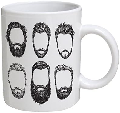 Mens Beard 11 oz. White Coffee Cup Mug