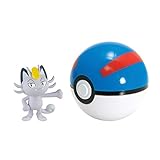 Pokémon Clip And Carry Poké Ball, Alolan Meowth And Great Ball