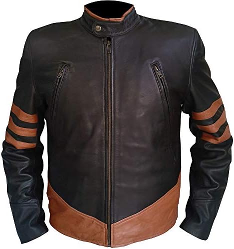 Xmen Brown Wolverine Logan Origins Jacket - Biker Style
