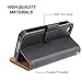 SOWOKO iPhone 4S Case iPhone 4 Leather Wallet Case Slim Flip Case, Shockproof Protective Phone Cover for Apple iPhone 4S/4 (Black)
