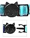 TagME Breakaway Cat Collar, Cat Safety Collar with Cute Bow Tie & Bell, Plaid Design Adjustable for Kitty 1 Pack, Teal