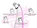 Electric Blackhead Remover, QQCute Comedo Suction Microdermabrasion Machine Rechargeable Facial Pore Cleaner Skin Peeling Machine Comedone Extractor Tool Pink Valentine's Day Gift