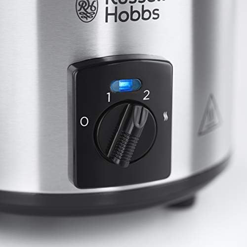 Russell Hobbs Mijoteur Electrique Programmable, Couvercle Verre, Cuve Amovible Céramique, Nettoyage Facile - 25570-56 Compact Home