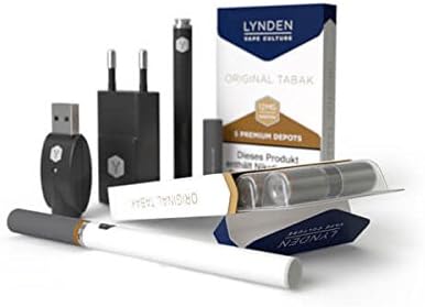 Lynden Premium Starter-Set-E-Zigarette 2 x 5 exquisite nikotinfreie Depots(verschiedene ...