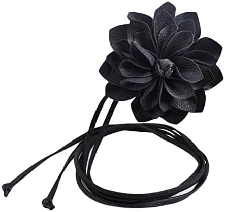 Fashion Ladies Weave Sleeve Stretch Elastic Wide Bohemia Waist Belt (Black)