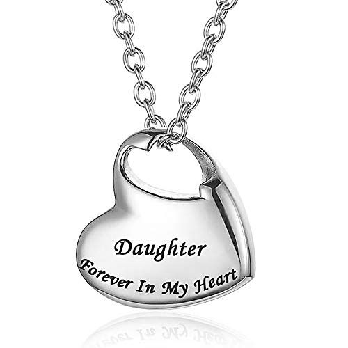 Gisunye Cremation Urn Necklace for Ashes Urn Jewelry,Forever in My