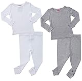 Sweet & Sassy Infant & Toddler Girls’ 4-Piece Thermal Underwear Set